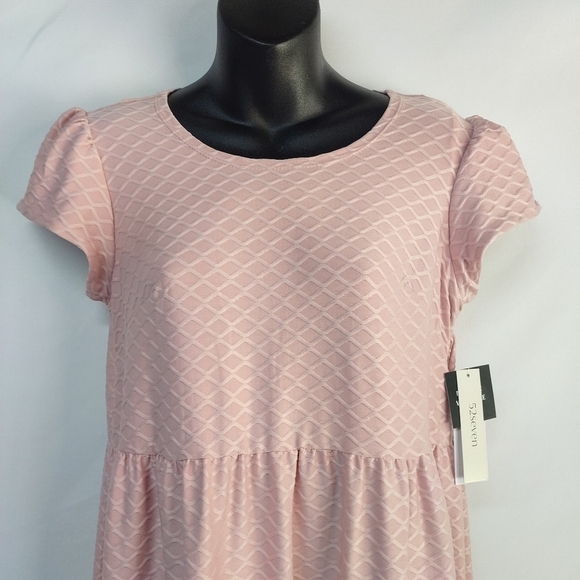 52seven Women's Cap Sleeve Babydoll Rose Dress Size S NWT - Picture 4 of 10